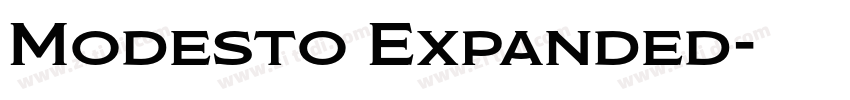 Modesto Expanded字体转换